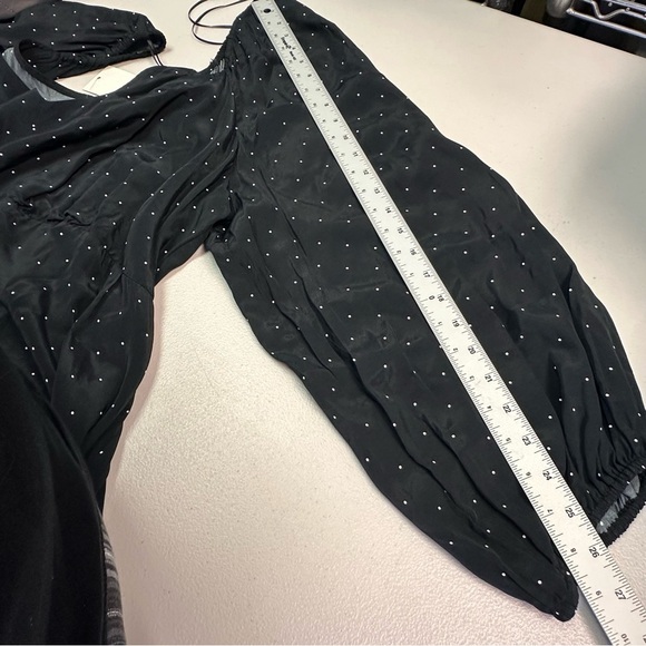 a new day Black Long Sleeve Dress with White Dots - Picture 7 of 8